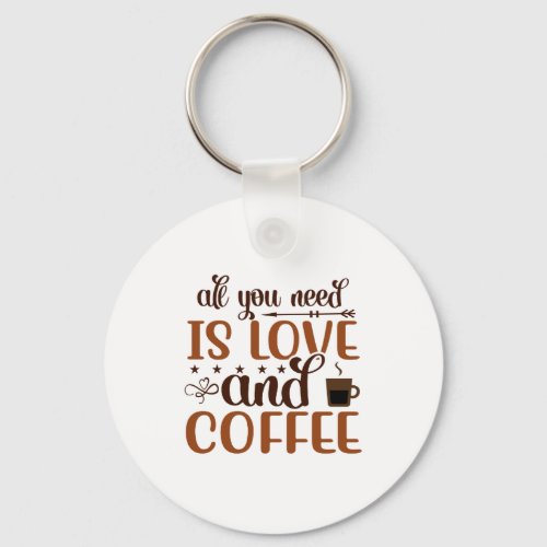 All you need is love and coffee keychains