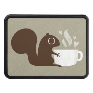 All You Need is Love and Coffee - Squirrel Hitch Cover