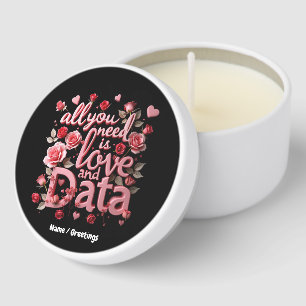 All You Need is Love and Data A Funny Valentine Mini Candle Favors