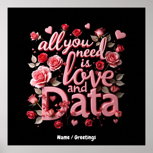 All You Need is Love and Data A Funny Valentine  Poster (Front)