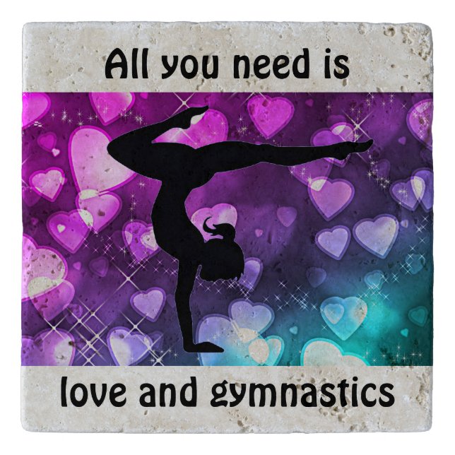 All You Need Is Love and Gymnastics Trivet (Front)