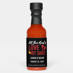 All You Need is Love and Hot Sauce Wedding Favor