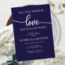 All You Need Is Love And Italian Food  Invitation