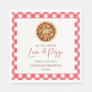 All You Need Is Love and Pizza Couples Shower Napkins