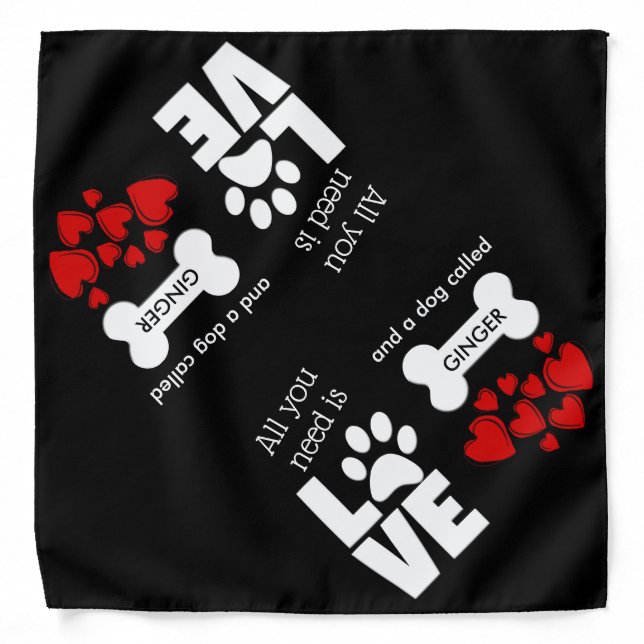 All You Need is Love Bandana (Front)