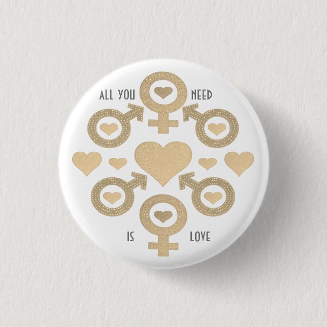 All You Need Is Love Button (Front)