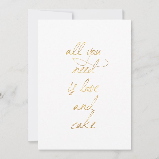 All You Need Is Love & Cake (Front)