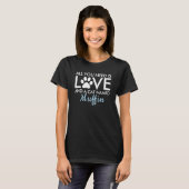 All You Need is Love Cat Personalized Blue T-Shirt (Front Full)