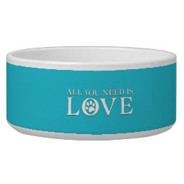 All You Need is Love Ceramic Pet Bowl