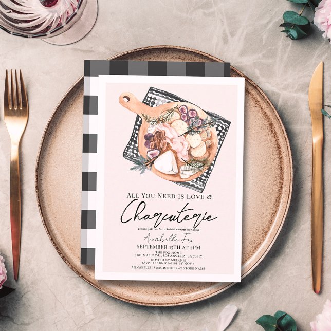 All You Need is Love & Charcuterie Bridal Shower Invitation (Creator Uploaded)