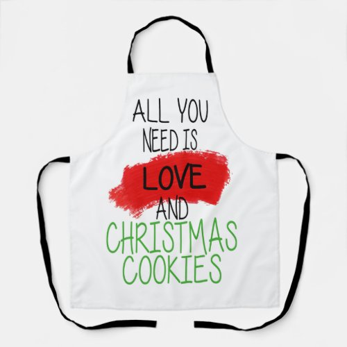 All You Need Is Love Christmas Apron