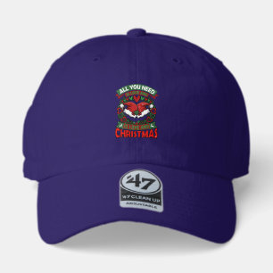 All You Need Is Love Christmas Santa Hats Hearts W