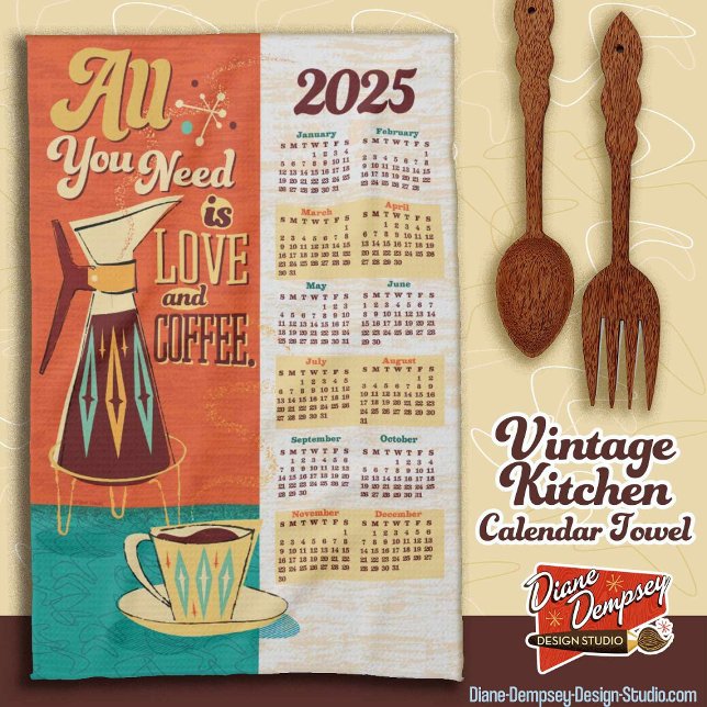 All You Need Is Love + Coffee Calendar Towel  (Creator Uploaded)