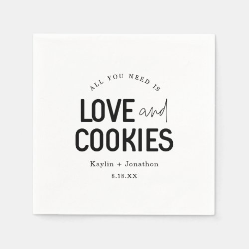 All You Need is Love  Cookies  Napkins