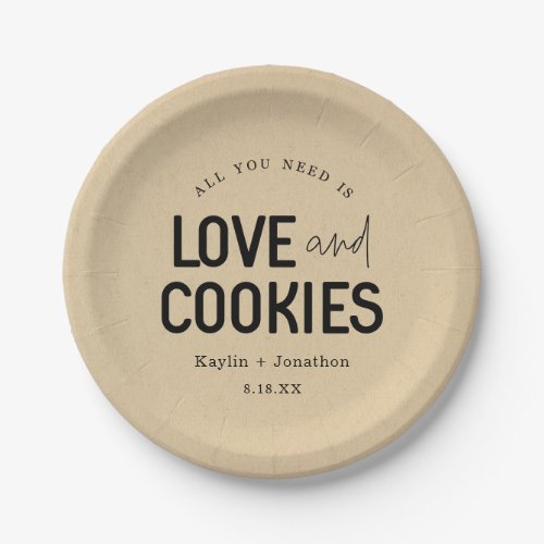 All You Need is Love  Cookies  Paper Plates