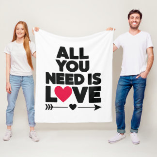 All You Need Is Love – Cozy Blanket for Warm Heart