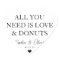 ALL YOU NEED IS LOVE DONUTS Heart Wedding Favor