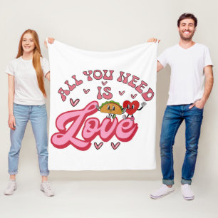 All you need is Love Fleece Blanket