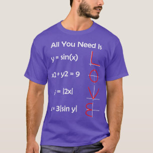 All You Need Is LOVE Funny Math T-Shirt