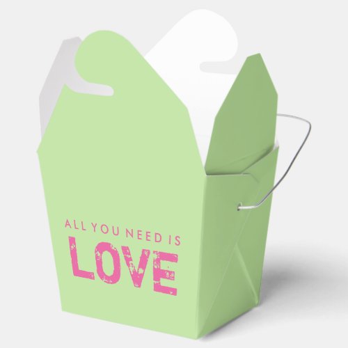 All You Need Is Love Green Valentine Treat Box