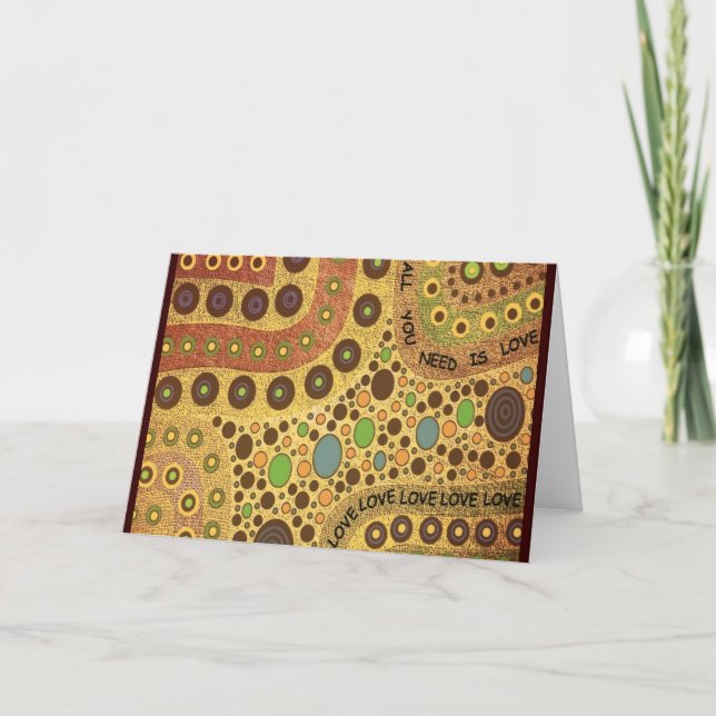 All You Need Is Love Greeting Card (Front)