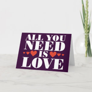 All You Need is Love Holiday Card