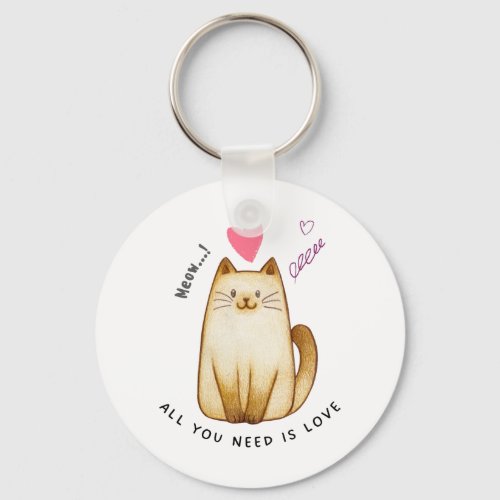All You Need Is Love Keychain