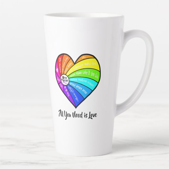 All You Need is Love Latte Mug (Right)
