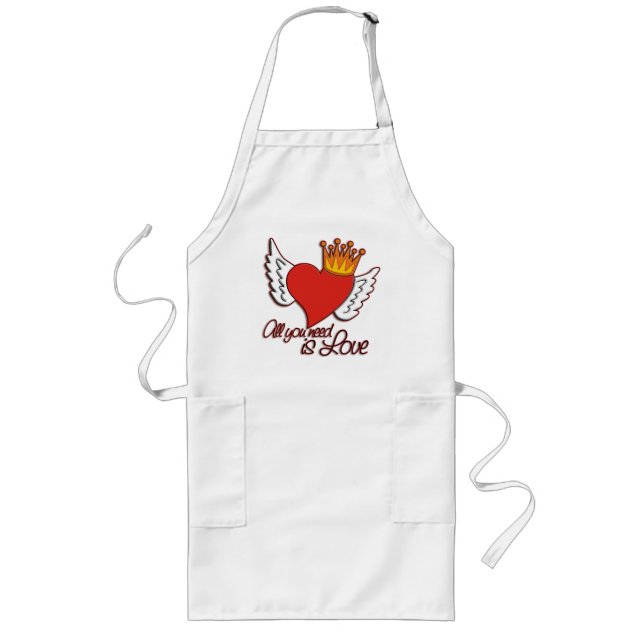 All You Need Is Love Long Apron (Front)