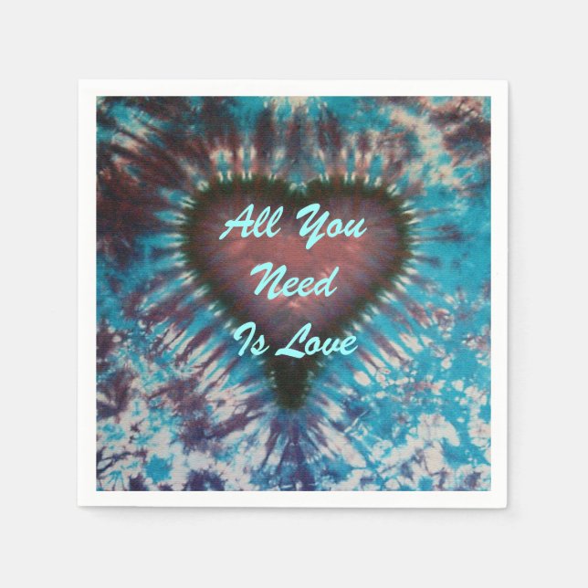 All You Need Is Love Paper Napkins (Front)