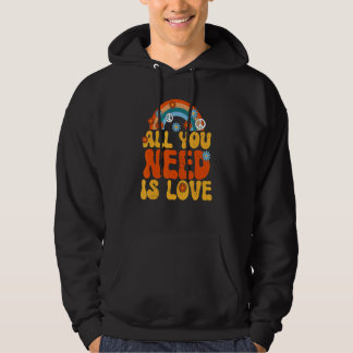 All You Need Is Love Peace Sign Hoodie