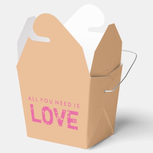 All You Need Is Love Peach Valentine Treat Box