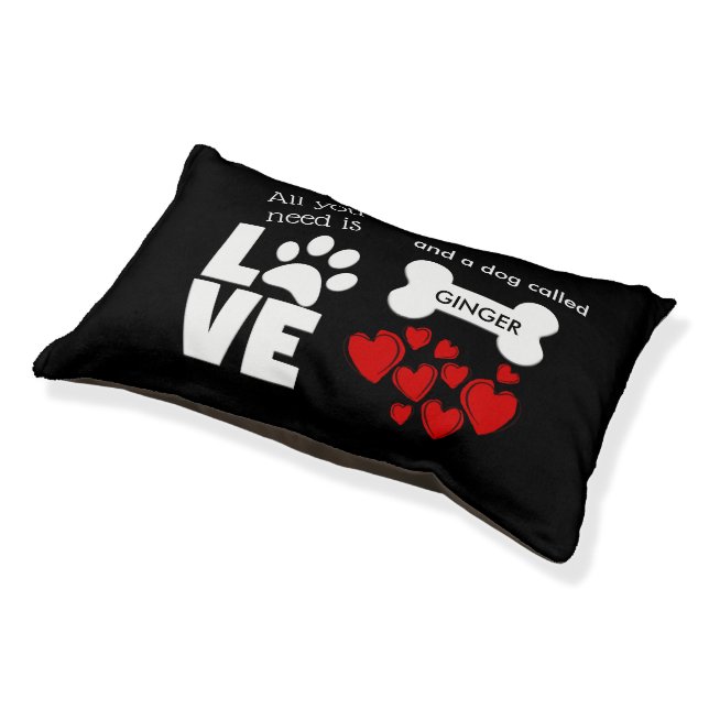 All You Need is Love Pet Bed (Angled)