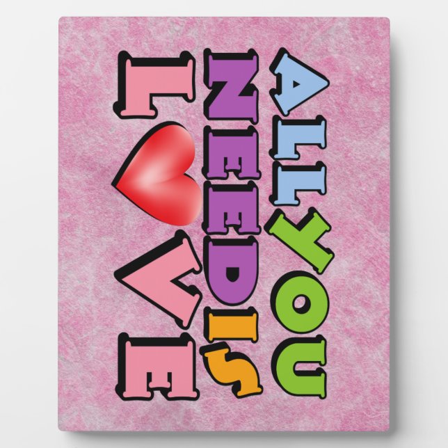 All You Need Is Love Plaque (Front)