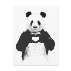 All you need is love postcard