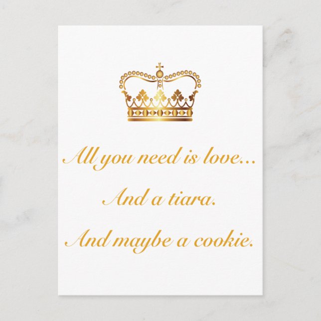 All you need is love postcard (Front)