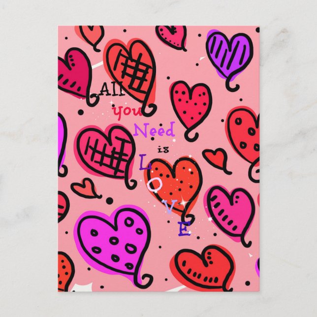 All You Need is Love Postcard (Front)