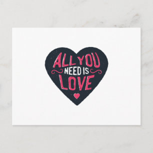 All You Need Is love Postcard