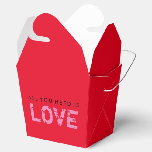 All You Need Is Love Red Valentine Treat Box