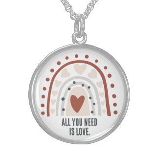 All you need is love retro boho rainbow hearts
