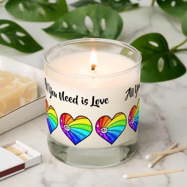 All You Need is Love Scented Candle (Lit)