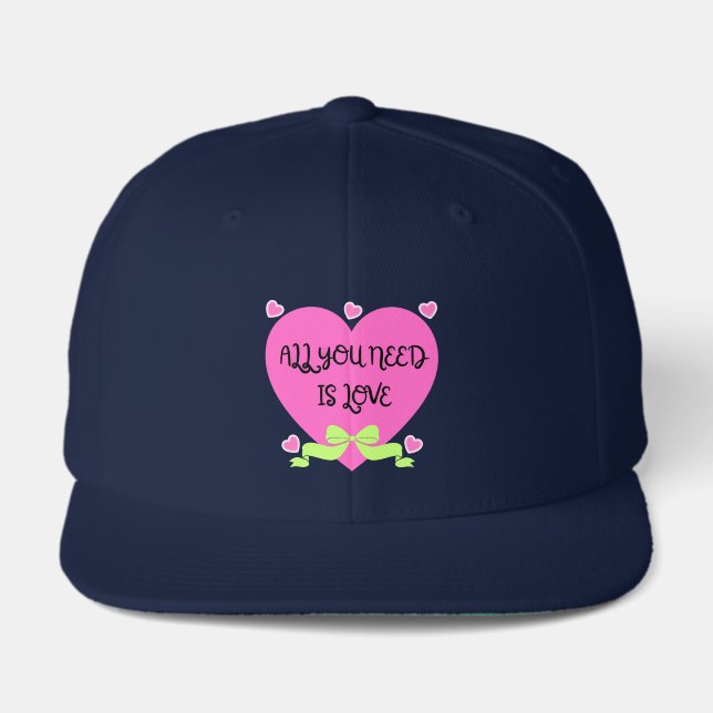 All You Need Is Love – Valentine Heart Design Visor (Front)