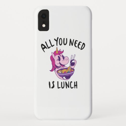 All you need is lunch iPhone XR case