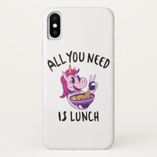 All you need is lunch iPhone XS case