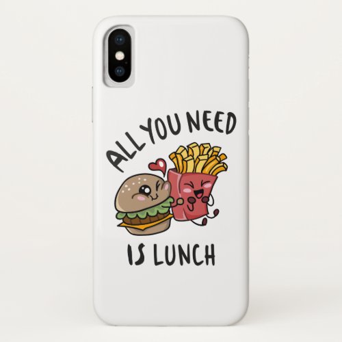 All you need is lunch iPhone XS case