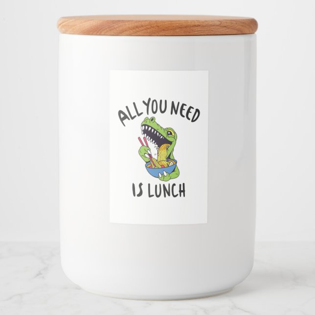 All you need is lunch food label (Front)
