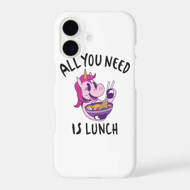 All you need is lunch iphone case (Back)