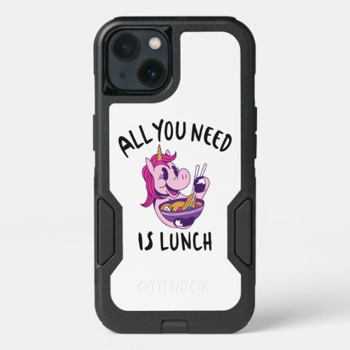 All you need is lunch iPhone 13 case