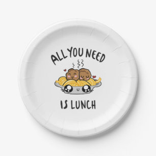 All you need is lunch paper plates