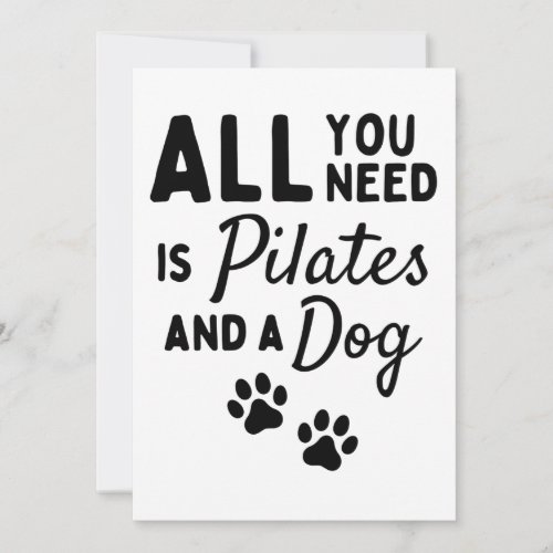 All you need is pilates and a dog card